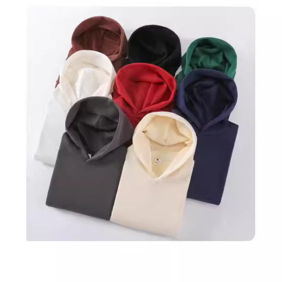 Fleece-Lined Planet Hoodie – Casual Pullover with Lapel Collar