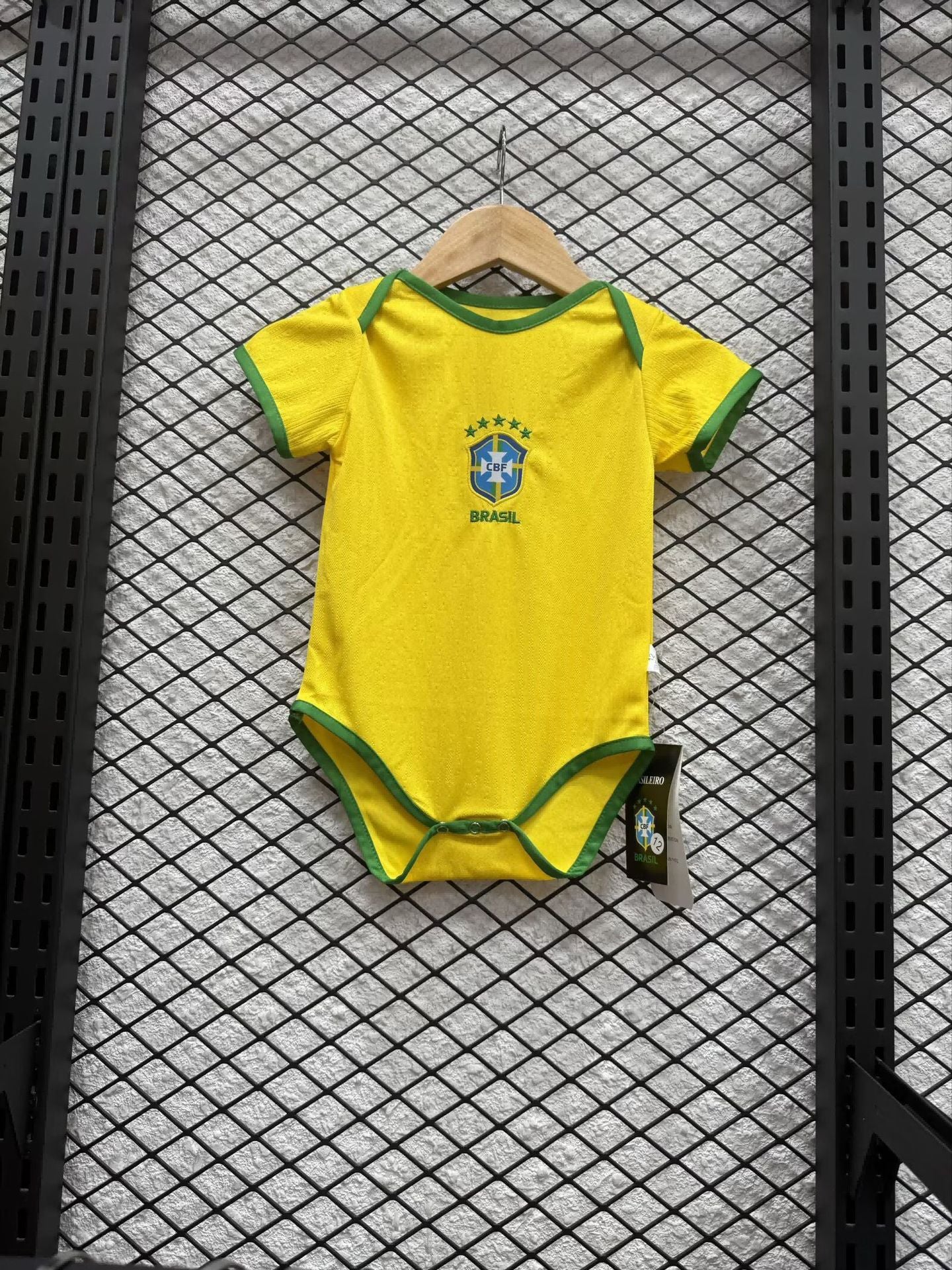 Bamboo Fiber Baby Football Jumpsuit – Soft Breathable Sports-Themed Romper (5–18 Months)