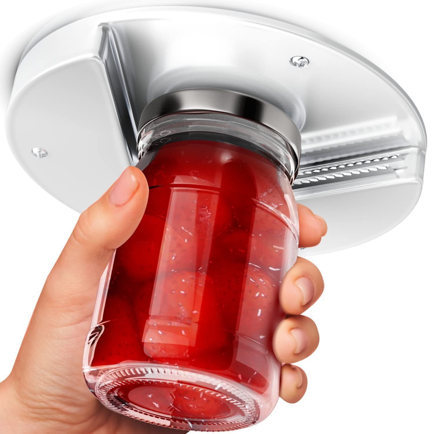 Under-Cabinet Can Opener – Easy Twist Jar Opener