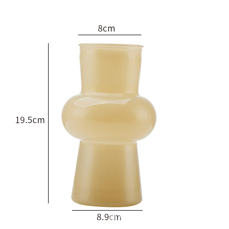 French Lantern Glass Vase – Elegant Hydroponic Flower Arrangement Decor