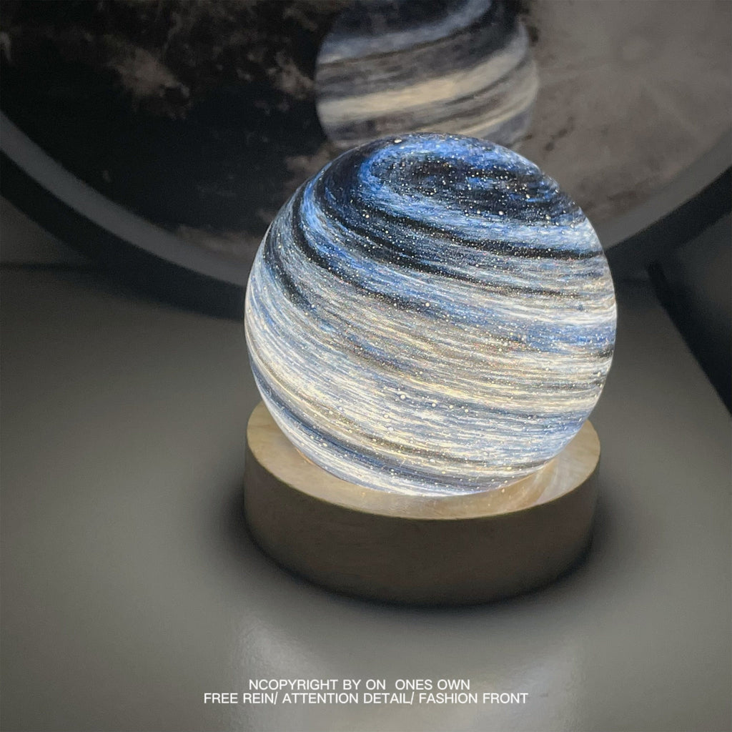 Starry Sky Planet Night Light – Romantic Glass Decorative Lamp Gift Set