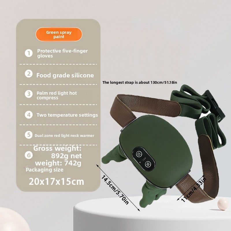 Heated Shoulder & Neck Massager – Bionic Palm Acupressure USB Portable Massager