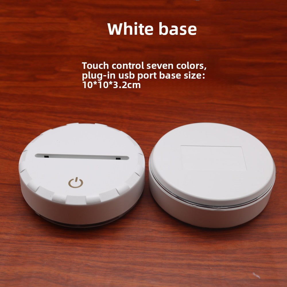 3D LED Night Light – Touch Control Multi-Color Acrylic Twist Knot Lamp (USB Powered)