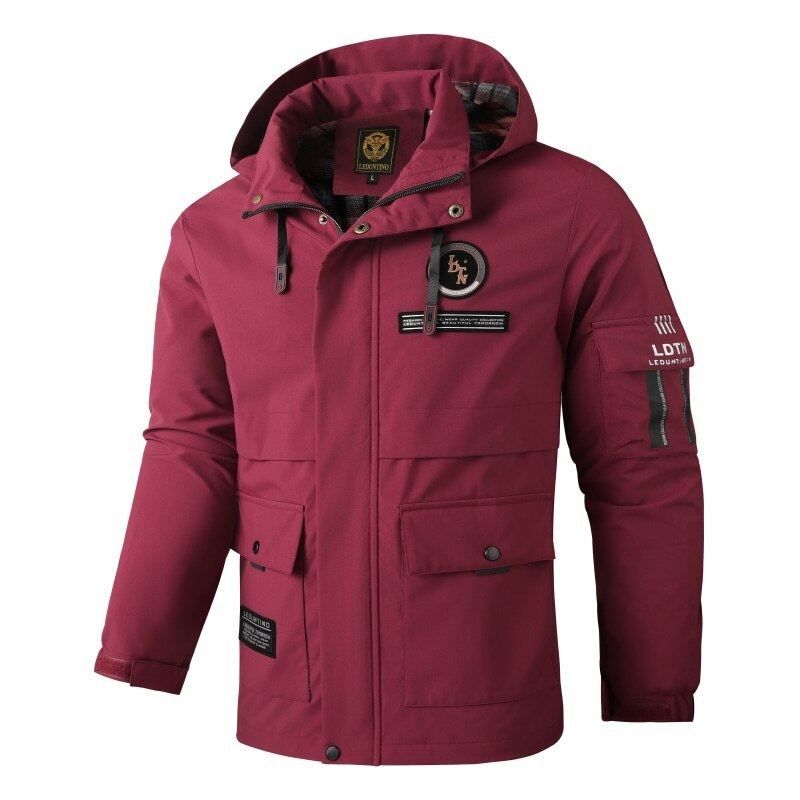 Windproof Stand Collar Jacket – Lightweight Zip-Up Outdoor Casual Coat