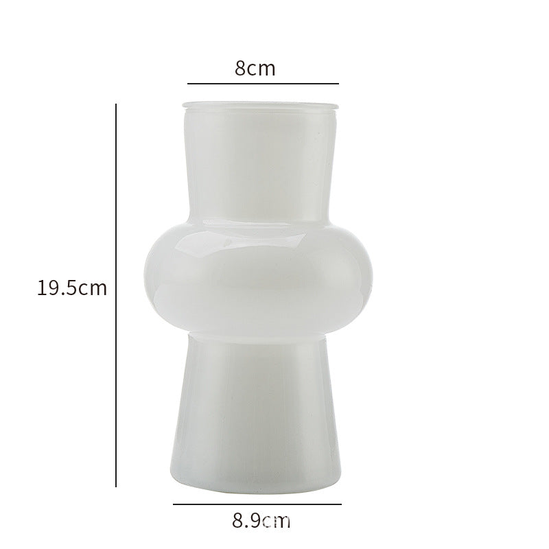 French Lantern Glass Vase – Elegant Hydroponic Flower Arrangement Decor