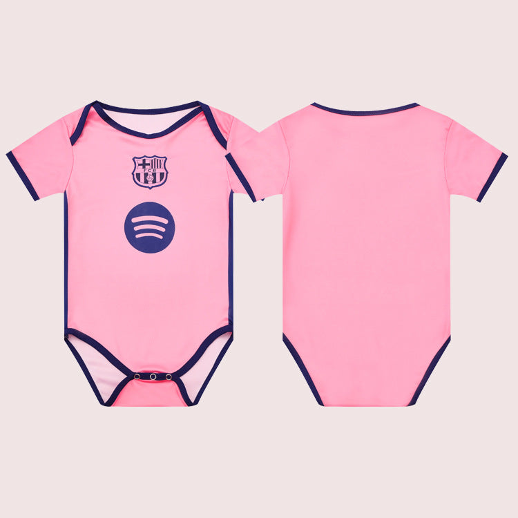 Bamboo Fiber Baby Football Jumpsuit – Soft Breathable Sports-Themed Romper (5–18 Months)