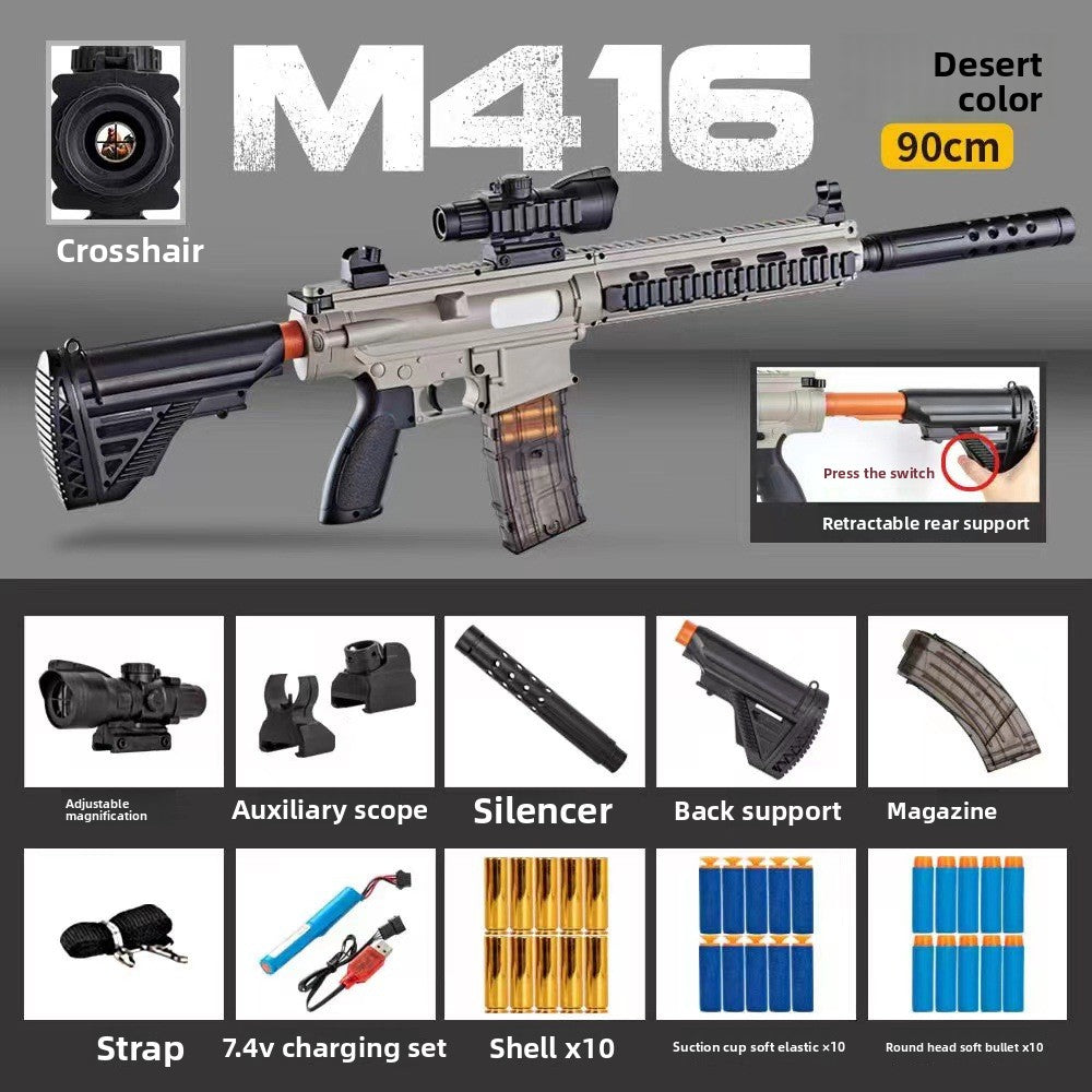 Electric Toy Gun with Motorized Firing and Shell Ejection