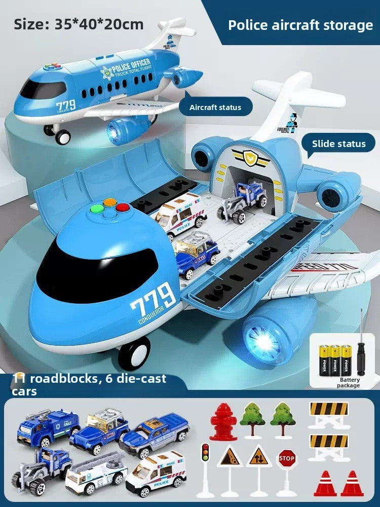 Multifunctional Traffic Adventure Playset with Vehicles & Road Signs