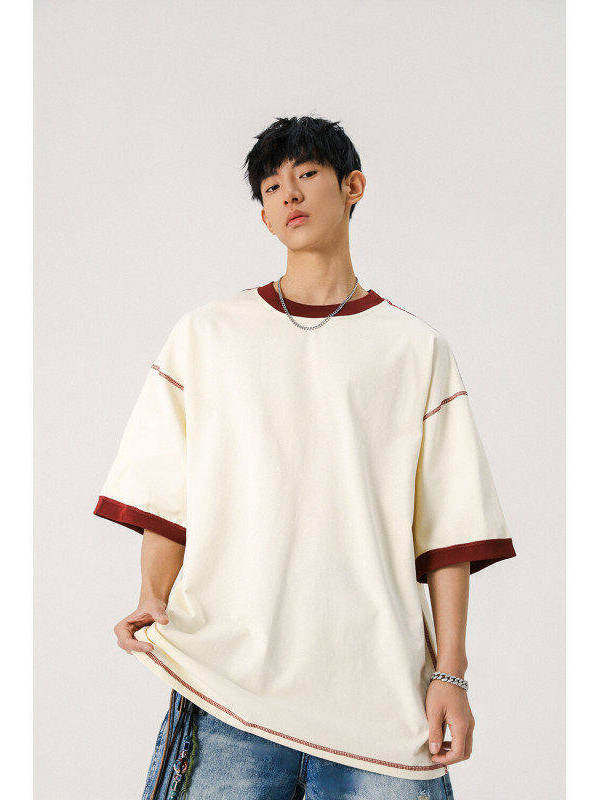 Men’s Heavyweight Cotton T-Shirt – Oversized Drop Shoulder Tee