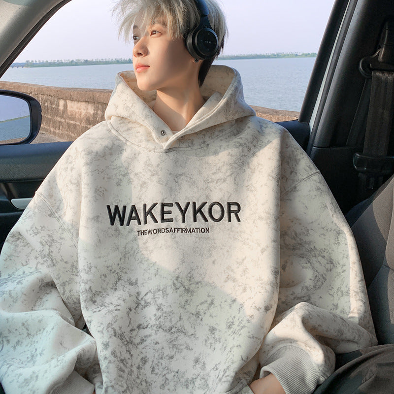 Heavyweight Tie-Dye Hooded Sweatshirt – Fleece-Lined Pullover