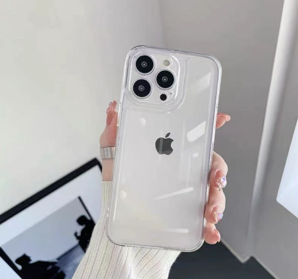 Shockproof Silicone Phone Case – Anti-Fingerprint Protective Cover for iPhone