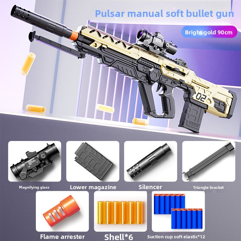 Manual Foam Blaster Toy with Shell Ejection