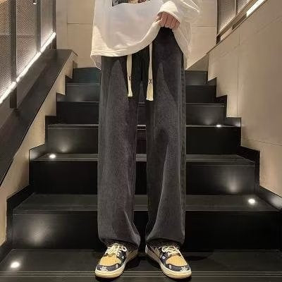 Retro Straight-Leg Jeans – American High Street Casual Denim