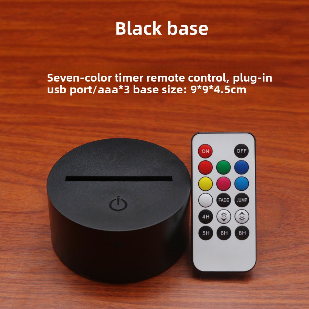 3D LED Night Light – Touch Control Multi-Color Acrylic Twist Knot Lamp (USB Powered)