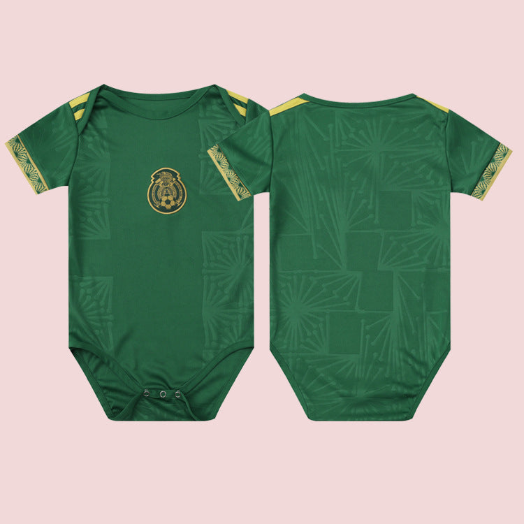 Bamboo Fiber Baby Football Jumpsuit – Soft Breathable Sports-Themed Romper (5–18 Months)