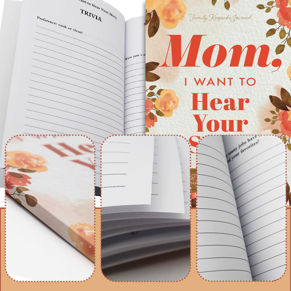 “Dad, I Want to Hear Your Story” Journal – Memory Keepsake Notebook