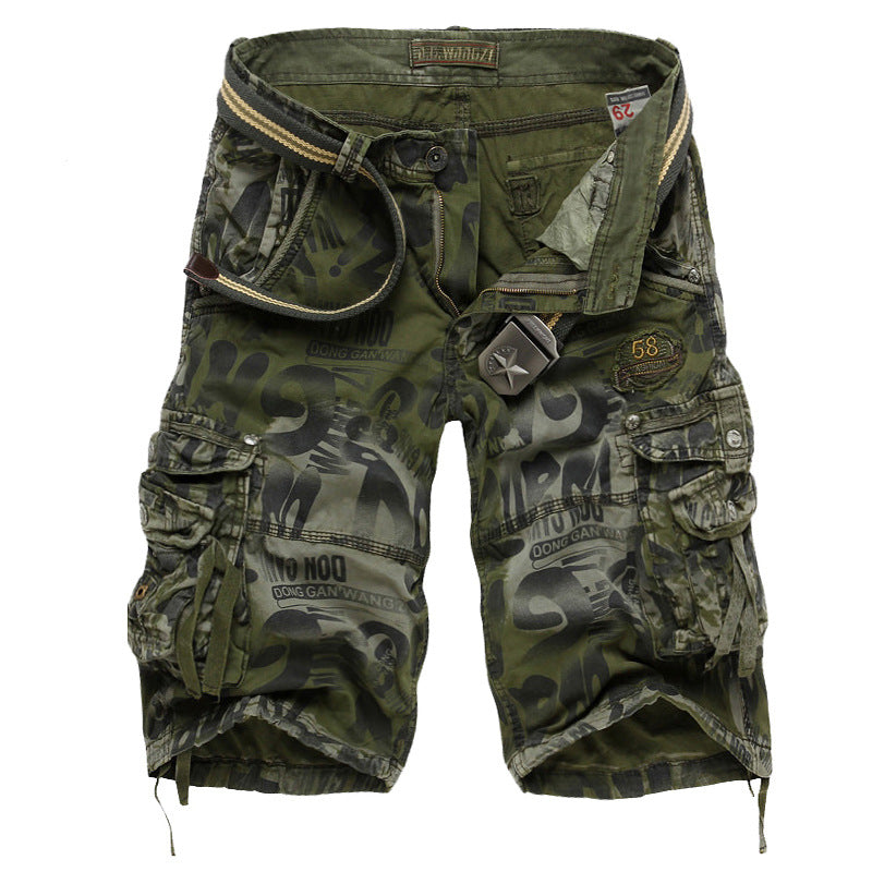 Men’s Camouflage Cargo Pants – Loose Fit Cotton Utility Trousers