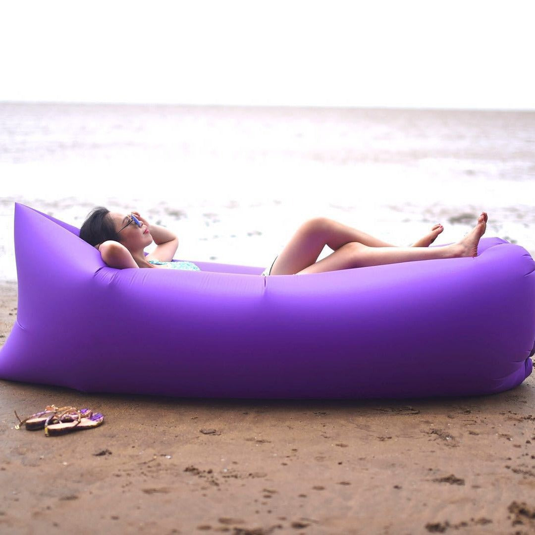 Ultra-Light Inflatable Sofa Bed – Portable Air Lounger Sleeping Bag