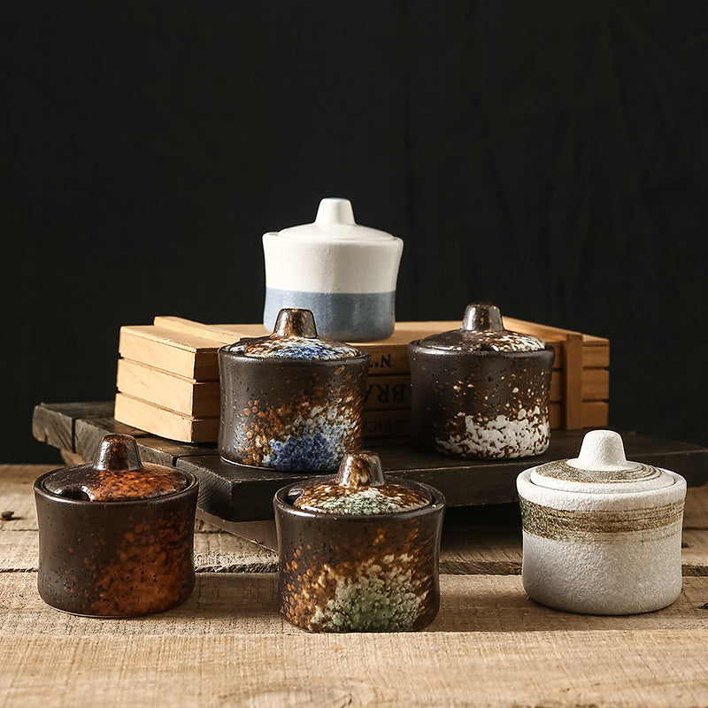 Japanese Ceramic Seasoning Set – Elegant Dining Tableware