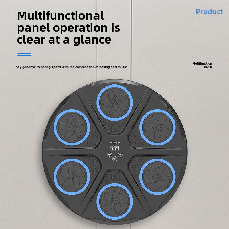 Smart Bluetooth Boxing Wall Target – Music Interactive Training Pad with Optional Gloves