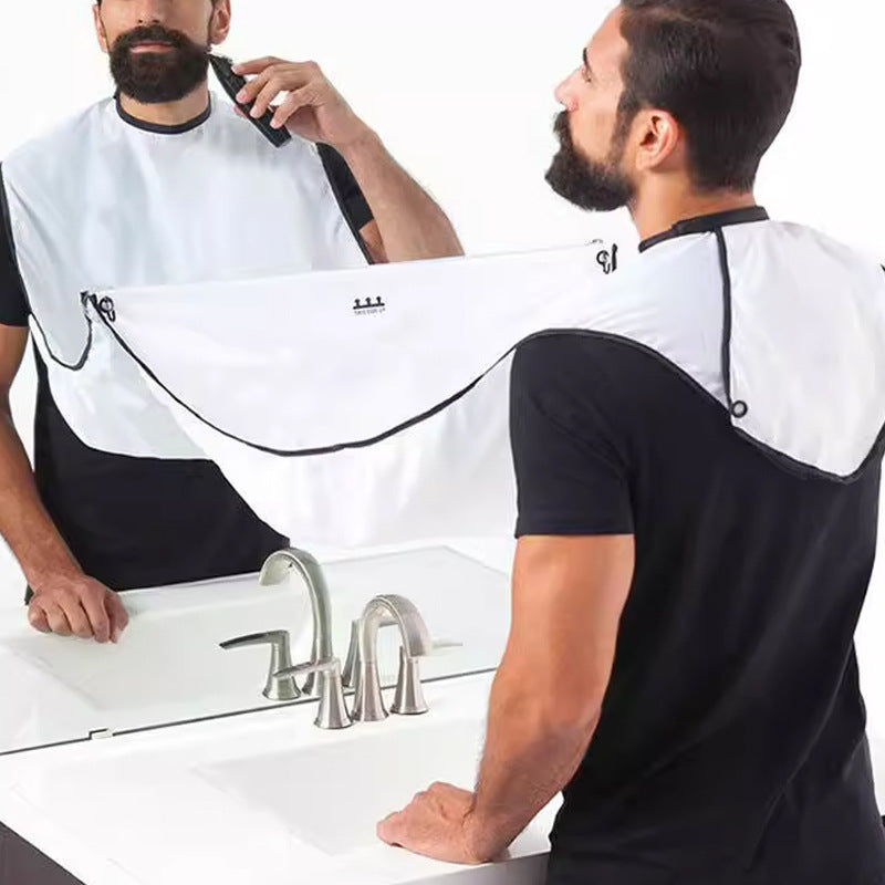 Beard Shaving Apron with Suction Cups