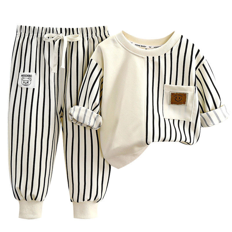 Kids Contrast Color Two-Piece Set