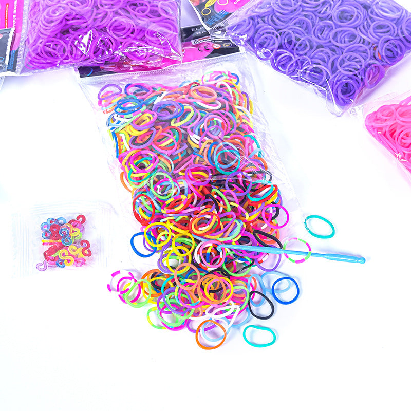 DIY Rubber Band Bracelet Kit – Colorful Weaving Craft Set for Kids