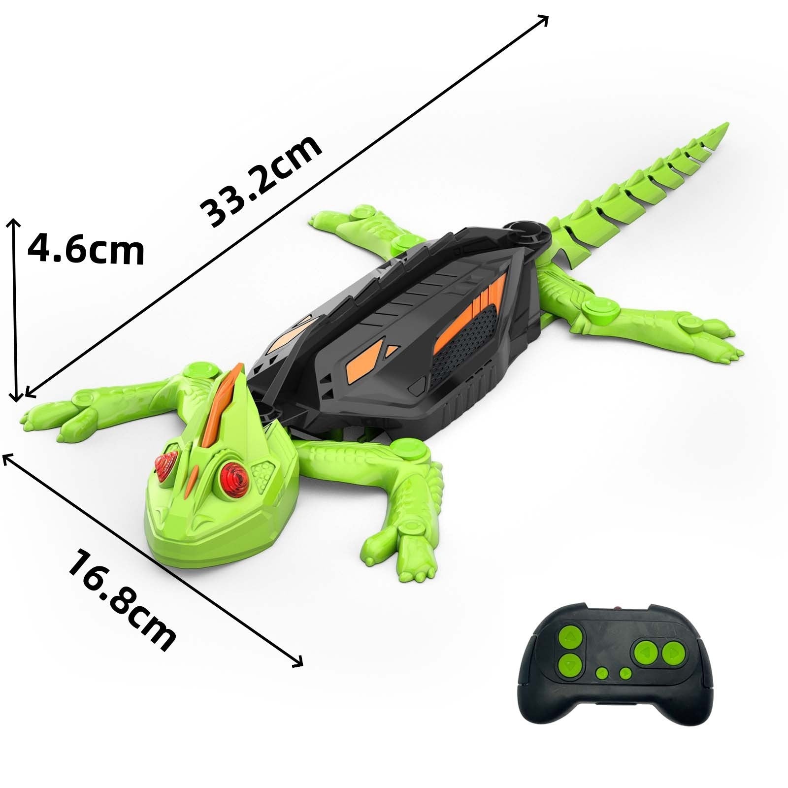 Wall-Climbing Remote Control Lizard Toy with LED Lights