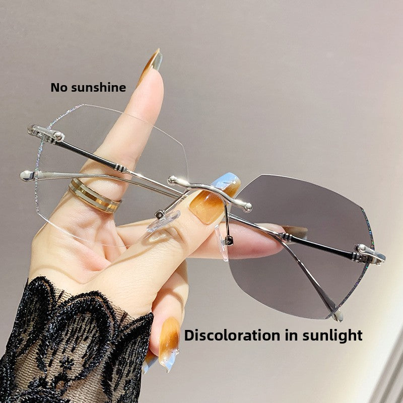 Photochromic Prescription Glasses – Frameless Anti-Blue Light Eyewear