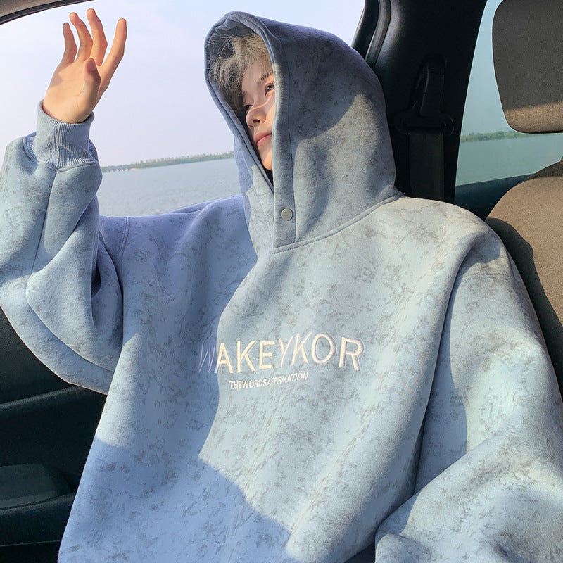 Heavyweight Tie-Dye Hooded Sweatshirt – Fleece-Lined Pullover