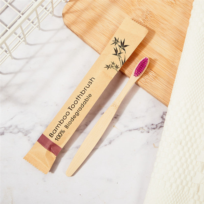 Bamboo Toothbrush – Eco-Friendly Soft Bristle Biodegradable Toothbrush