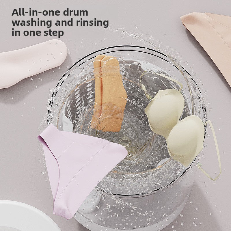 Portable Mini Washing Machine – USB Rechargeable Washer & Spin Dryer
