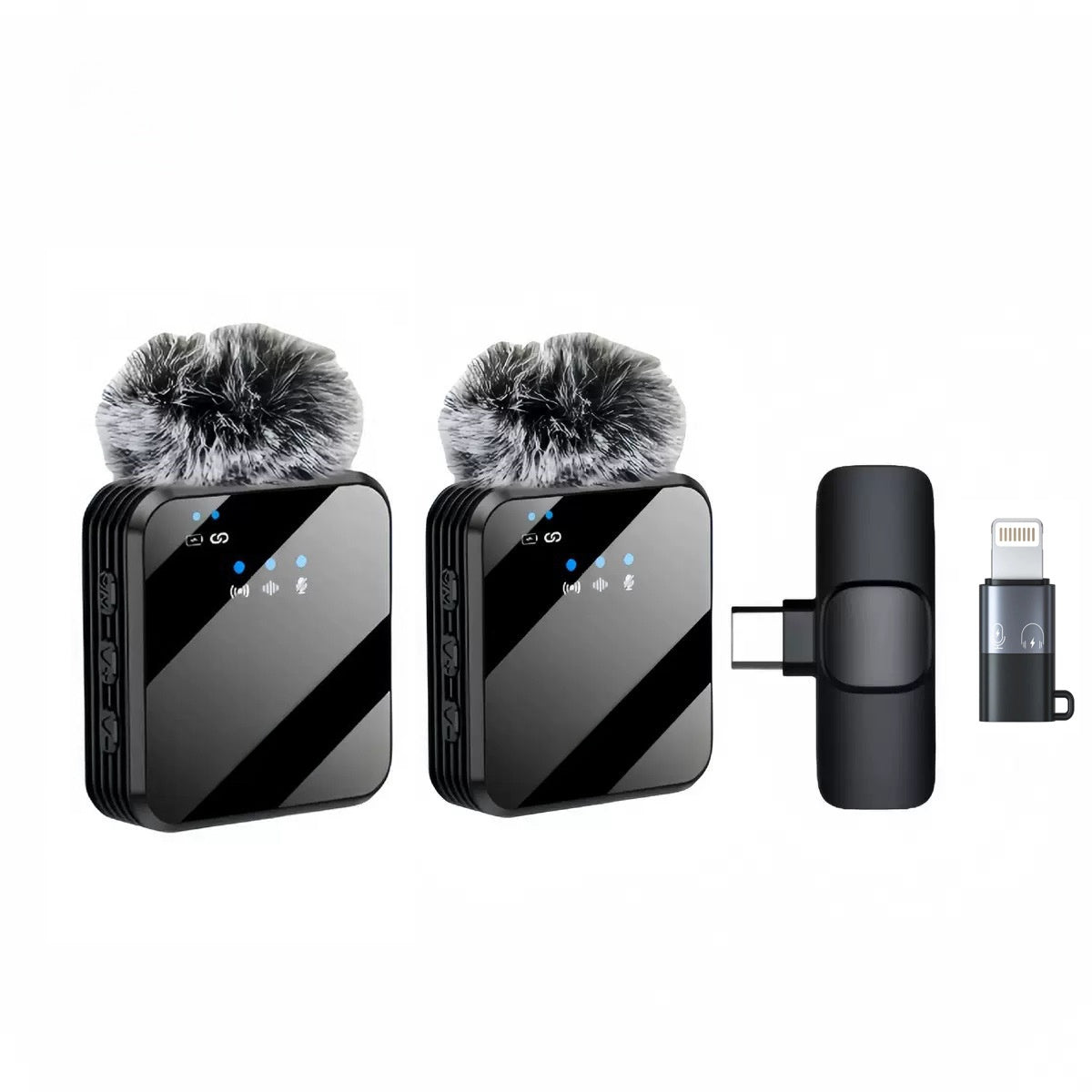 Wireless Bluetooth Microphone – Portable Noise Reduction Mic for Streaming, Recording & Video