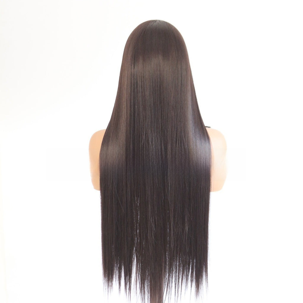 Women’s 24-Inch Lace Front Wig – Long Straight Synthetic Hair