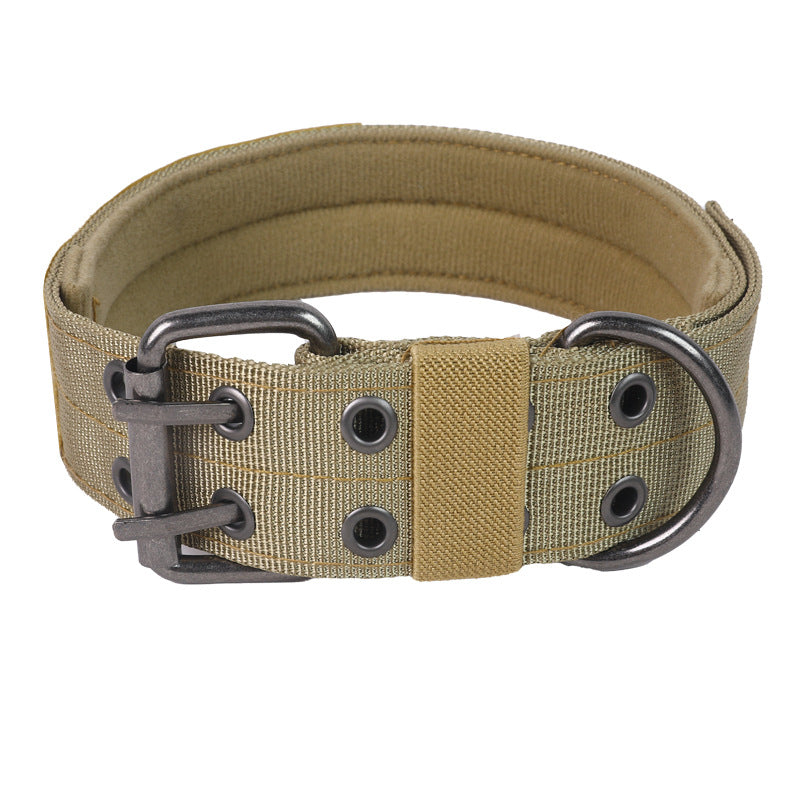 Tactical Dog Collar & Leash – Adjustable Nylon Set for Large Dogs