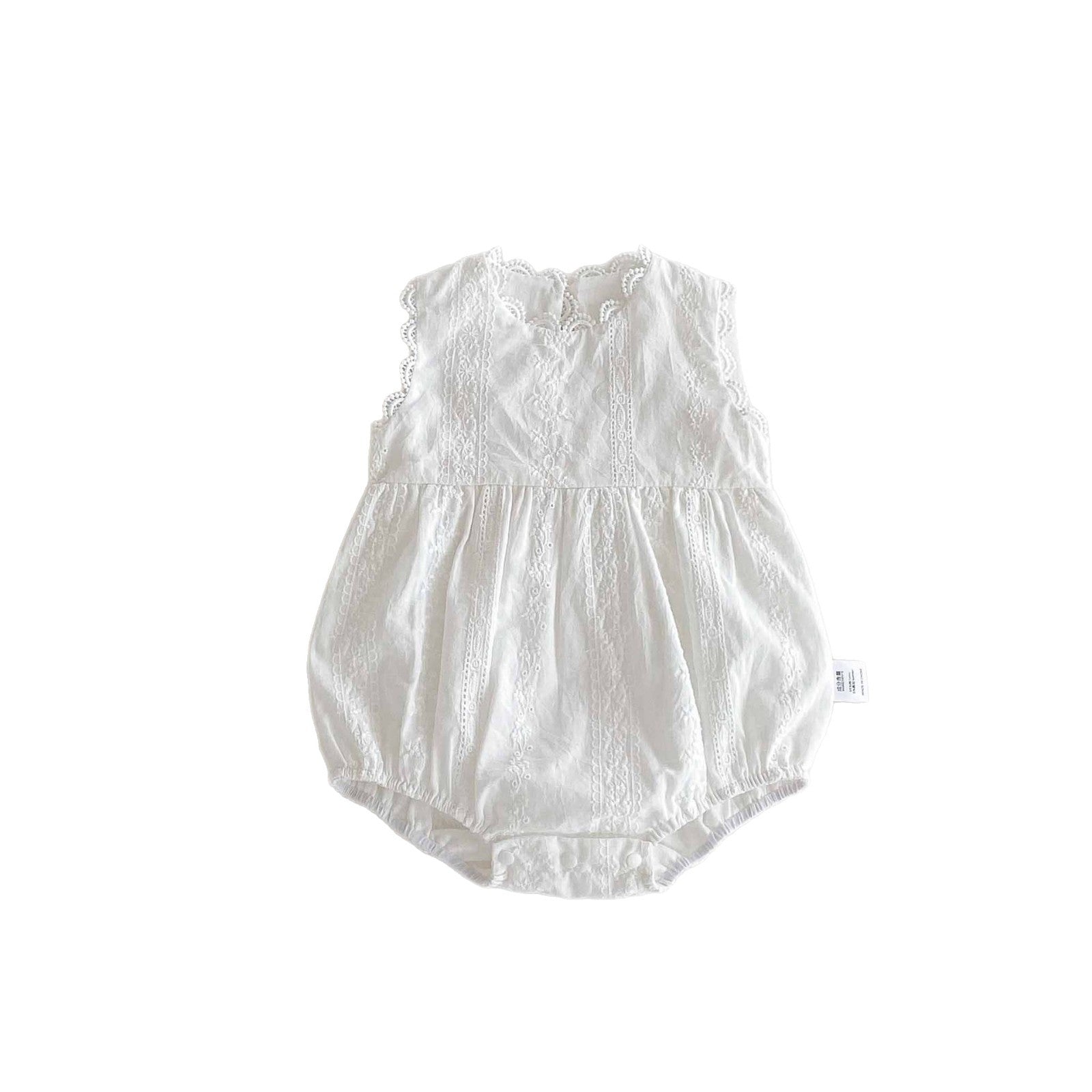 Cotton Baby Sleeveless Romper – Lightweight Korean Style Summer Bodysuit