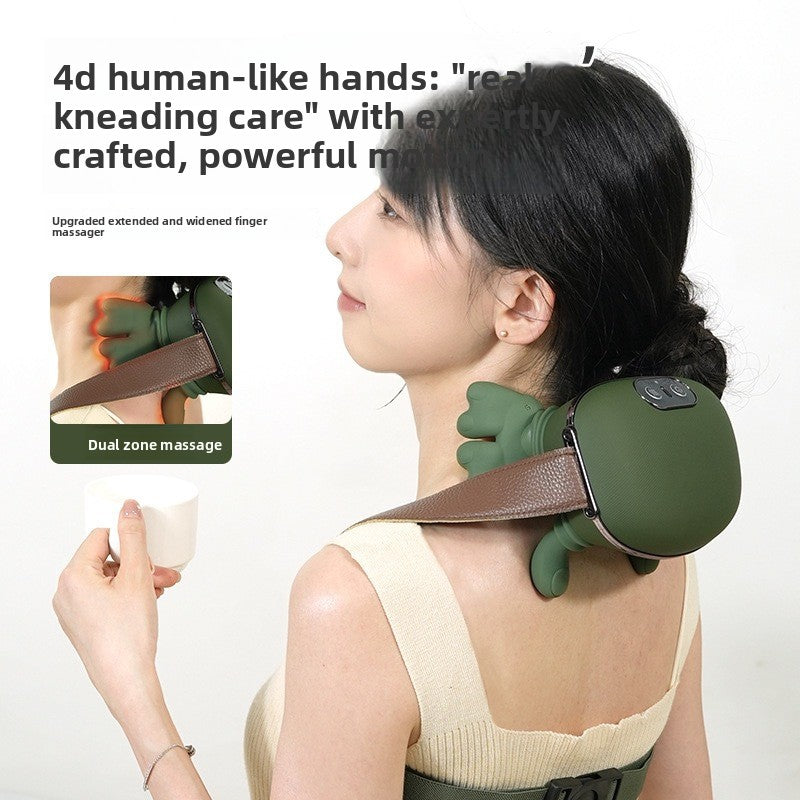 Heated Shoulder & Neck Massager – Bionic Palm Acupressure USB Portable Massager
