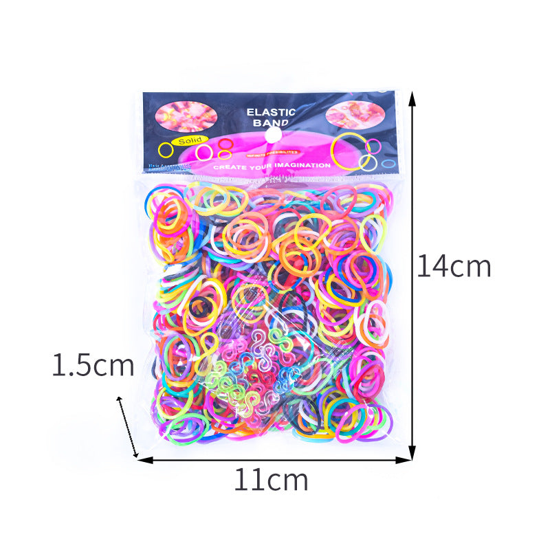DIY Rubber Band Bracelet Kit – Colorful Weaving Craft Set for Kids