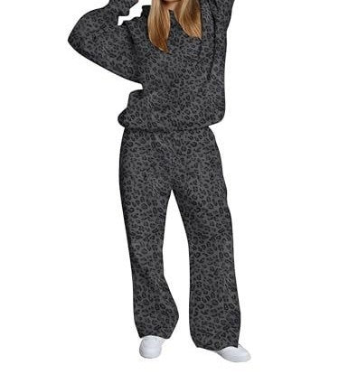 Fleece-Lined 3D Printed Hoodie & Pants Set – Unisex Casual Tracksuit