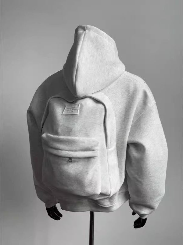 Heavyweight Hooded Sweatshirt – Boxy Loose-Fit Pullover