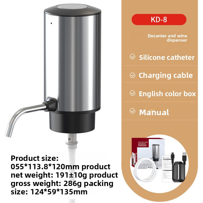 USB Rechargeable Wine Aerator – Fast, Portable, and Multifunctional