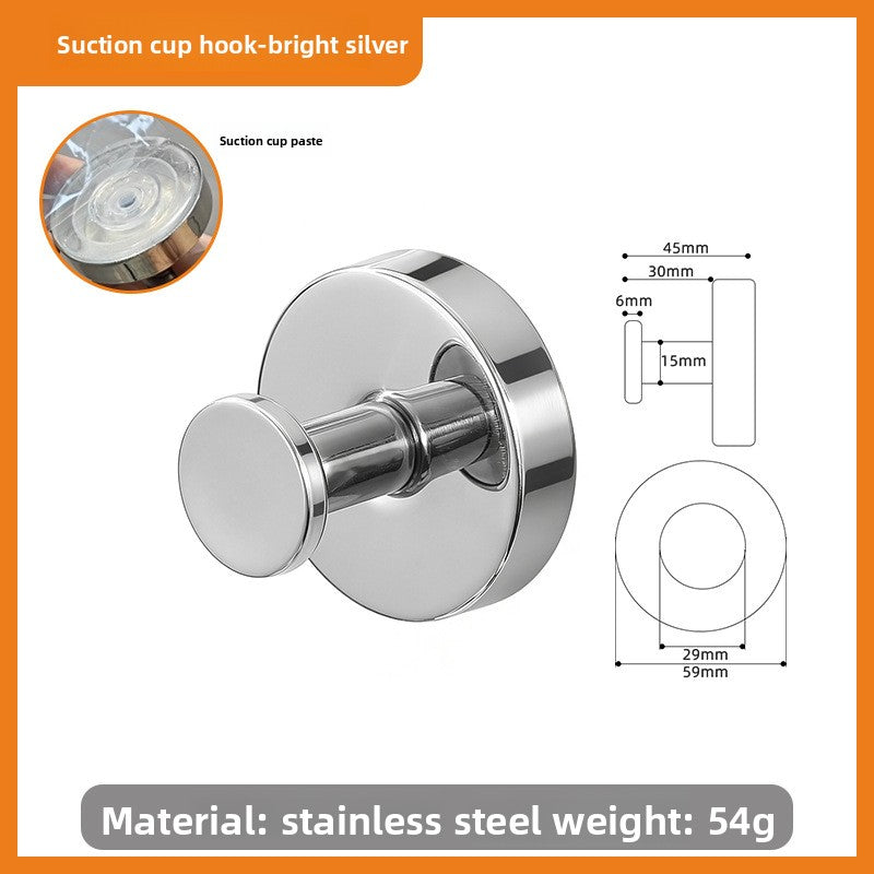 Suction Cup Wall Hook – Aluminum Alloy No-Drill Bathroom & Kitchen Hook