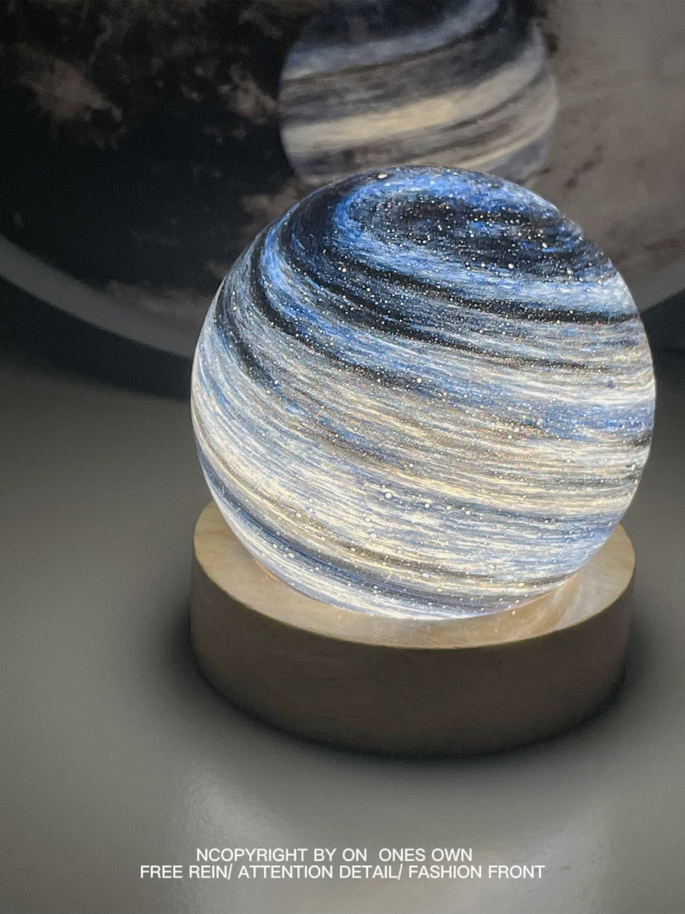 Starry Sky Planet Night Light – Romantic Glass Decorative Lamp Gift Set