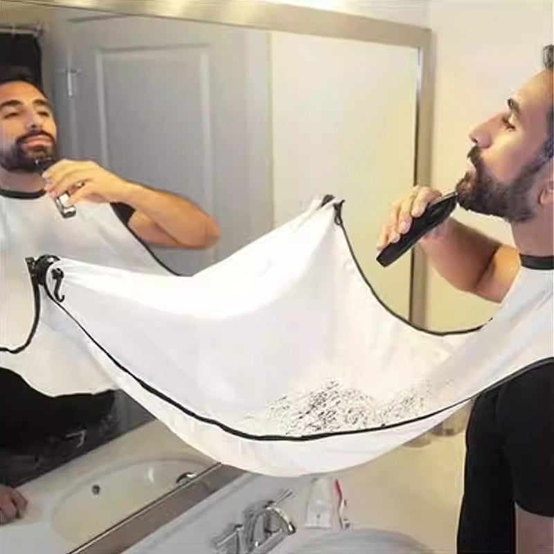 Beard Shaving Apron with Suction Cups