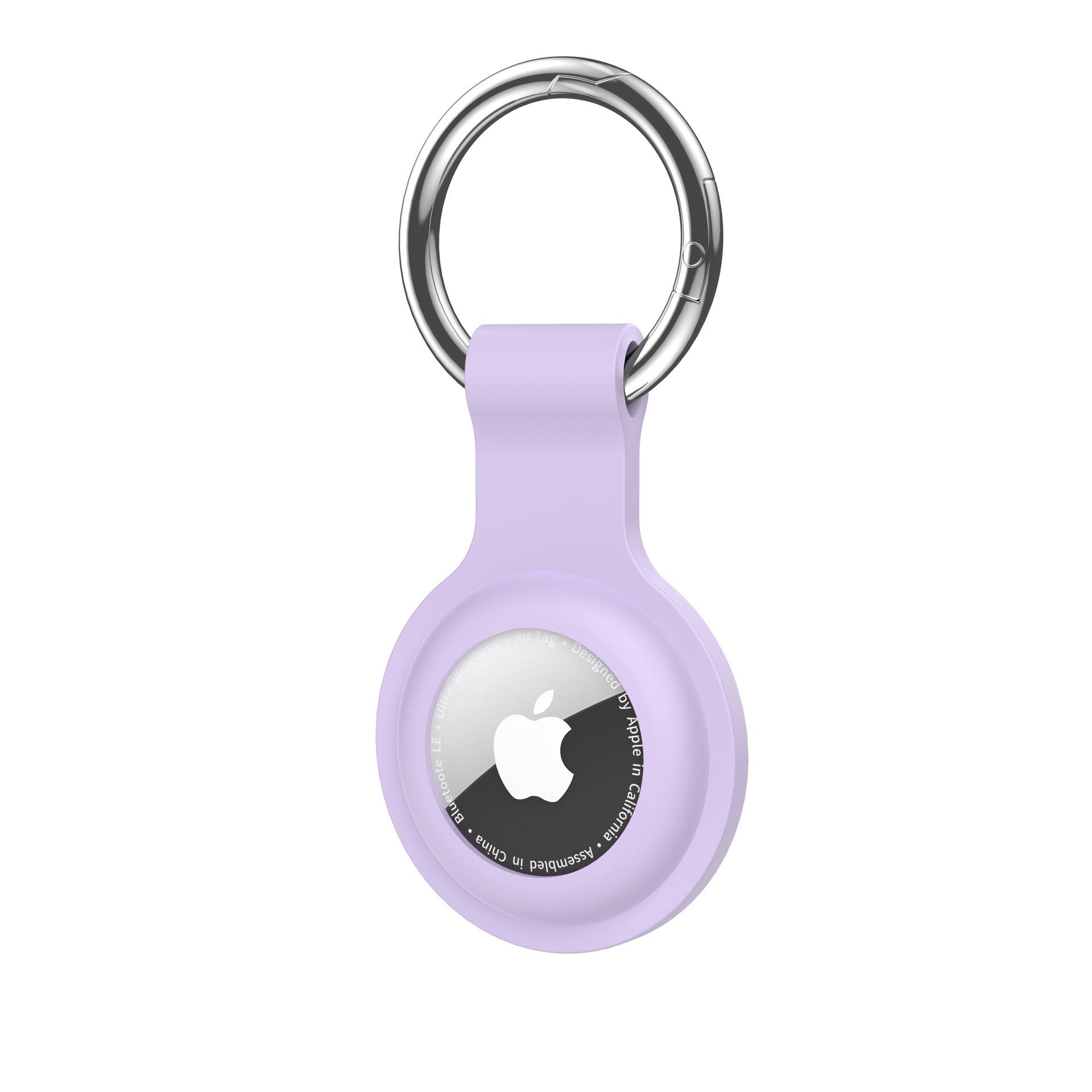 Silicone AirTag Protective Case – Waterproof Keychain Holder with Spring Buckle