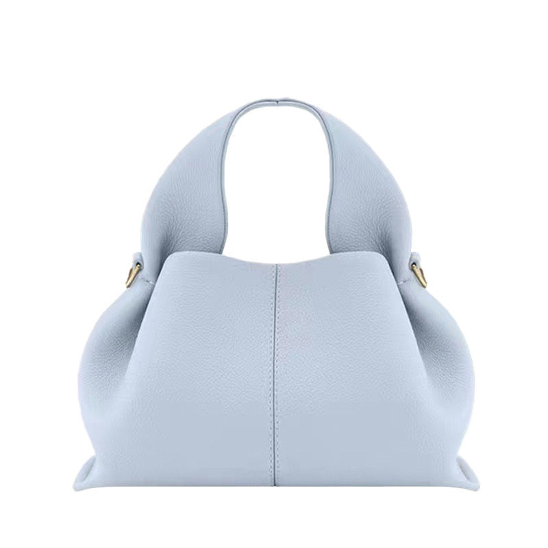 Genuine Leather Dumpling Cloud Bag – Versatile Crossbody & Shoulder Handbag