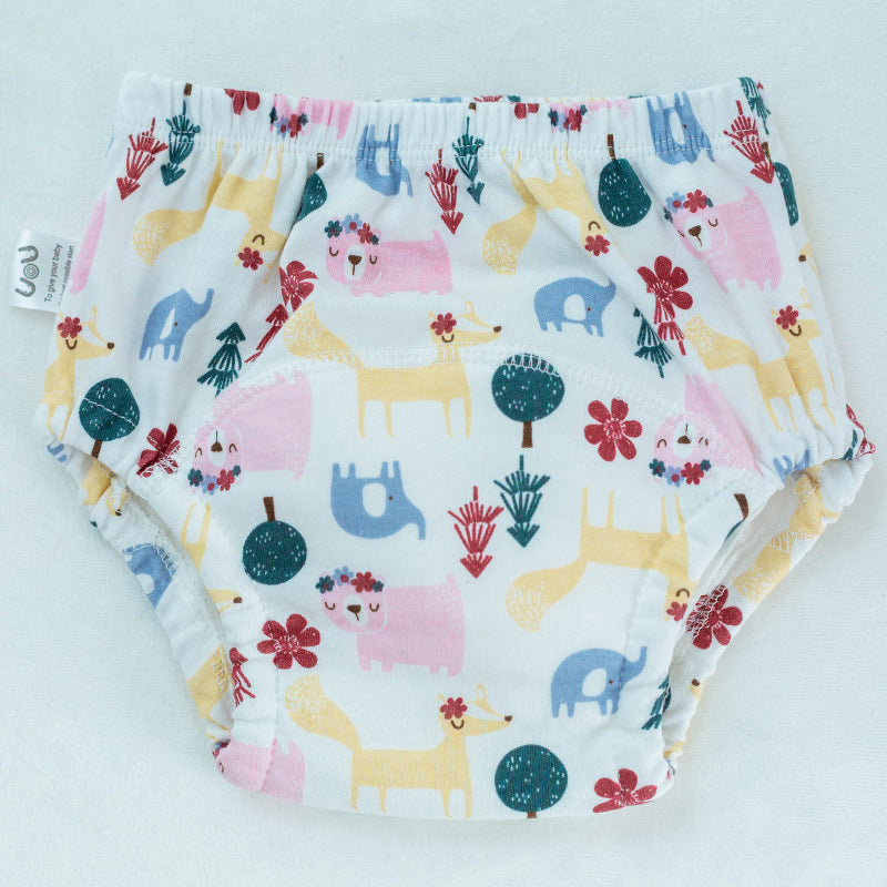 Reusable Cotton Training Pants – 6-Layer Washable Cloth Diaper for Toddlers (Ages 1–3)