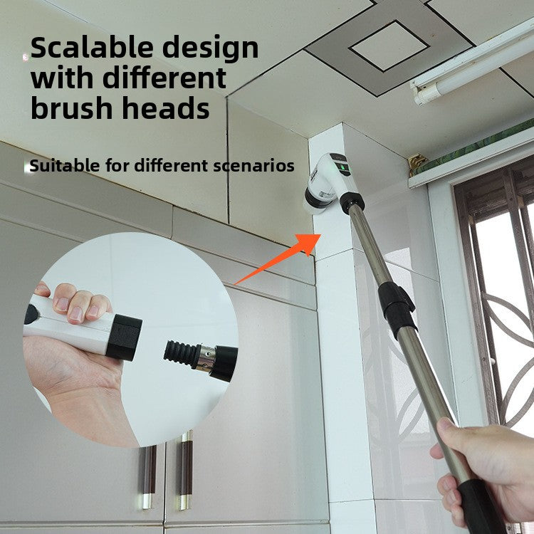 Electric Spin Cleaning Brush – Cordless Bathroom Scrubber with Multiple Heads