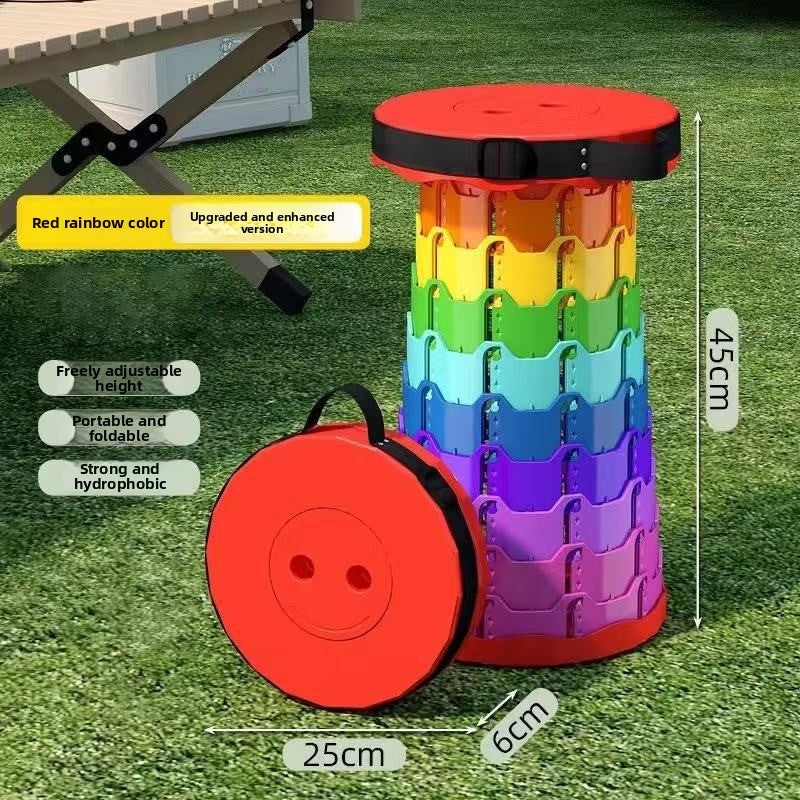 Portable Retractable Folding Stool – Lightweight & Durable