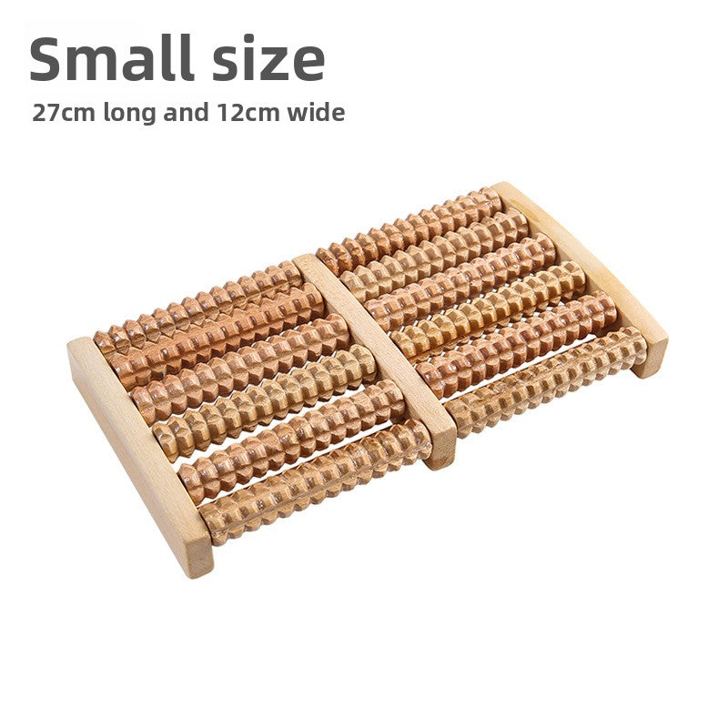 Wooden Foot Massager Roller – Manual Acupressure Foot Massage Tool